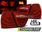 Preview: LED Lightbar Design Rückleuchten für BMW 3er E90 05-08 rot/klar mit LED Blinker