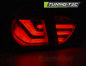 Mobile Preview: LED Lightbar Design Rückleuchten für BMW 3er E91 Touring 05-08 rot/klar