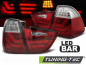 Preview: LED Lightbar Design Rückleuchten für BMW 3er E91 LCI Touring 09-11 rot/klar