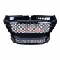 Preview: Upgrade Sportgrill / Kühlergrill für Audi A3 8P Facelift 08-12 Hochglanz Schwarz