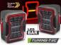 Preview: VOLL LED Lightbar Design Rückleuchten Set für Chrysler Jeep Wrangler JK 07-18 schwarz/klar mit dyn. Blinker