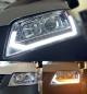 Preview: Upgrade LED Tagfahrlicht Scheinwerfer VW T5 03-09 dynamisch schwarz
