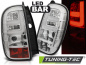 Preview: LED Lightbar Design Rückleuchten für Dacia / Renault Duster 10-14 chrom/klar