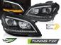 Preview: LED Tagfahrlicht Design Scheinwerfer für Mercedes Benz ML W164 Facelift 09-11 schwarz mit dynamischem LED Blinker