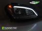 Preview: LED Tagfahrlicht Design Scheinwerfer für Mercedes Benz ML W164 Facelift 09-11 schwarz mit dynamischem LED Blinker