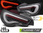 Preview: Upgrade LED Lightbar Design Rückleuchten für Toyota GT86 12-21 schwarz/carbon mit dyn. Blinker