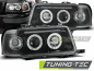 Preview: Angel Eyes Scheinwerfer für Audi 80 B4 91-96 schwarz