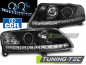 Preview: LED Angel Eyes Scheinwerfer für Audi A6 C6 (4F) 04-08 schwarz