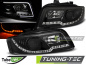Preview: LED Tagfahrlicht Design Scheinwerfer für Audi A4 B6 00-04 schwarz