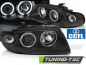Preview: LED Angel Eyes Scheinwerfer für Audi A4 B5 94-98 schwarz CCFL