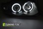 Preview: LED Angel Eyes Scheinwerfer für Audi A4 B5 94-98 schwarz CCFL