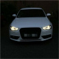 Preview: LED Tagfahrlicht Scheinwerfer für Audi A4 B8 Facelift 12-15 schwarz