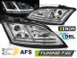 Preview: XENON LED Tagfahrlicht Scheinwerfer für Audi TT 8J 06-10 chrom mit Kurvenlicht