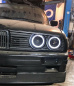 Preview: LED Angel Eyes Scheinwerfer für BMW 3er E30 82-94 schwarz