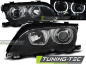Preview: LED Angel Eyes Scheinwerfer für BMW 3er E46 01-05 schwarz