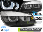 Preview: Xenon LED Tagfahrlicht Angel Eyes Scheinwerfer für BMW X1 E84 Facelift 12-14 schwarz