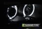 Preview: LED Angel Eyes Scheinwerfer passend für BMW 3er E46 Coupe / Cabrio 99-03 schwarz Set