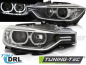 Preview: LED Tagfahrlicht Angel Eyes Scheinwerfer für BMW 3er F30/F31 11-15 schwarz