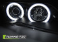 Preview: Xenon CCFL Angel Eyes Scheinwerfer für BMW 3er E46 Coupe und Cabrio 03-06 schwarz Set