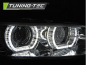 Preview: 3D Xenon LED Tagfahrlicht Angel Eyes Scheinwerfer für BMW 3er Coupe/Cabrio E92/E93 06-10 chrom