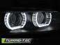 Preview: 3D Xenon LED Tagfahrlicht Angel Eyes für Scheinwerfer BMW 3er Coupe/Cabrio E92/E93 06-10 schwarz