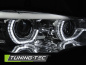 Preview: Xenon LED Tagfahrlicht Angel Eyes Scheinwerfer für BMW X5 E70 07-10 chrom