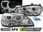 Preview: Xenon LED Tagfahrlicht Angel Eyes Scheinwerfer für BMW X5 E70 07-10 chrom
