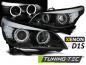 Preview: XENON D1S Angel Eyes Scheinwerfer für BMW 5er E60/E61 05-07 schwarz