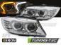 Preview: Xenon LED Angel Eyes Scheinwerfer passend für BMW 3er E90/E91 LCI 09-11 chrom mit LED Blinker