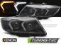 Preview: Xenon LED Angel Eyes Scheinwerfer für BMW 3er E90/E91 LCI 09-11 schwarz mit LED Blinker