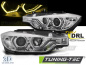 Preview: Upgrade "Y-Light" LED Tagfahrlicht Angel Eyes Scheinwerfer Set für BMW 3er F30/F31 11-15 chrom