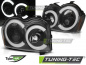 Preview: LED Angel Eyes Scheinwerfer für Jeep Grand Cherokee 05-08 schwarz LTI