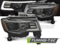 Preview: LED Tagfahrlicht Design Scheinwerfer Set für Jeep Grand Cherokee WK2 16-21 schwarz