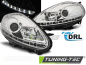 Preview: LED Tagfahrlicht Scheinwerfer für Fiat Punto EVO 09-12 chrom