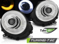 Preview: LED Tagfahrlicht Design Scheinwerfer für Mini Cooper R55/R56/R57 06-14 chrom mit LED Blinker LTI