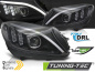 Preview: Upgrade LED Tagfahrlicht Scheinwerfer für Mercedes Benz C-Klasse W205 14-18 schwarz mit dyn. Blinker