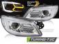 Preview: LED Tagfahrlicht Design Scheinwerfer Set passend für Subaru Impreza 2 Facelift (GD/GG) 05-07 chrom mit dyn. Blinker