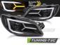 Preview: LED Tagfahrlicht Design Scheinwerfer Set passend für Subaru Impreza 2 Facelift (GD/GG) 05-07 schwarz mit dyn. Blinker