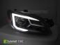 Preview: LED Tagfahrlicht Design Scheinwerfer Set passend für Subaru Impreza 2 Facelift (GD/GG) 05-07 schwarz mit dyn. Blinker