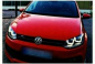 Preview: LED Tagfahrlicht Scheinwerfer für VW Polo 6R 09-14 schwarz mit dynamischem LED Blinker