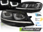 Preview: LED Tagfahrlicht Scheinwerfer für VW Golf 7 12-17 schwarz / chrom mit dynamischem LED Blinker