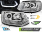 Preview: LED Tagfahrlicht Scheinwerfer für VW T5 GP (Facelift) 10-15 chrom mit dynamischem LED Blinker