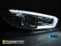 Mobile Preview: LED Tagfahrlicht Scheinwerfer VW Scirocco III 14-17 Chrom dynamisch