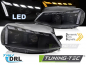 Preview: VOLL LED Tagfahrlicht Scheinwerfer Set für VW Golf 7.5 (Facelift) 17-19 schwarz mit LED Blinker