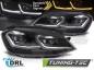 Preview: Voll-LED Upgrade Design Tagfahrlicht Scheinwerfer Set passend für VW Golf 7 12-17 schwarz / chrom mit dynamischem LED Blinker
