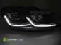 Preview: VOLL LED Upgrade Design Scheinwerfer Set passend für VW Golf 6 08-12 schwarz/chrom