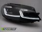 Preview: LED Tagfahrlicht Scheinwerfer Set für VW Golf 7 17-19 schwarz/chrom mit dyn. Blinker