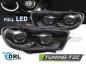 Preview: VOLL LED Tagfahrlicht Scheinwerfer Set passend für VW Scirocco III (3) 08-14 schwarz (werks. Halogen)