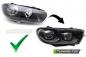 Preview: VOLL LED Tagfahrlicht Scheinwerfer Set passend für VW Scirocco III (3) 08-14 schwarz (werks. Halogen)