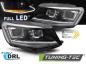 Preview: VOLL LED Upgrade Design Scheinwerfer Set passend für VW Caddy 15-20 schwarz mit dyn. Blinker